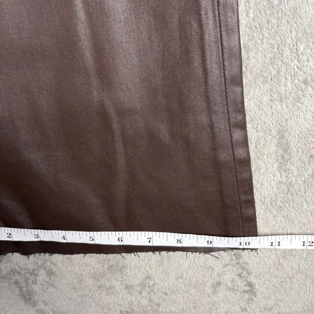 KUT From the Kloth Stella High Rise Flare Pants Women’s 14 Brown Y2K Raw Hem - Picture 5 of 9